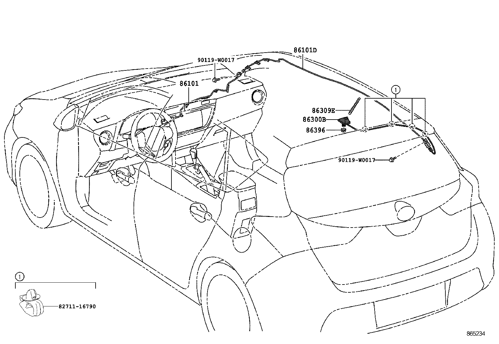  AURIS UKP |  ANTENNA