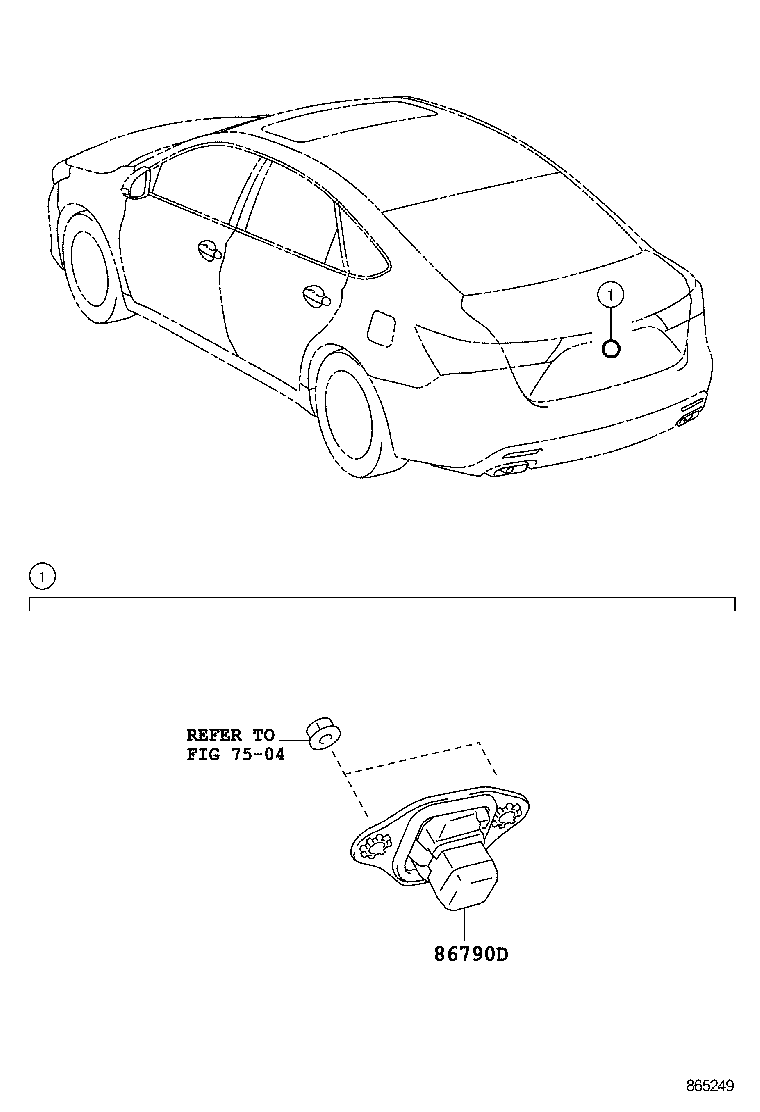  AVALON |  REAR MONITOR DISPLAY CAMERA