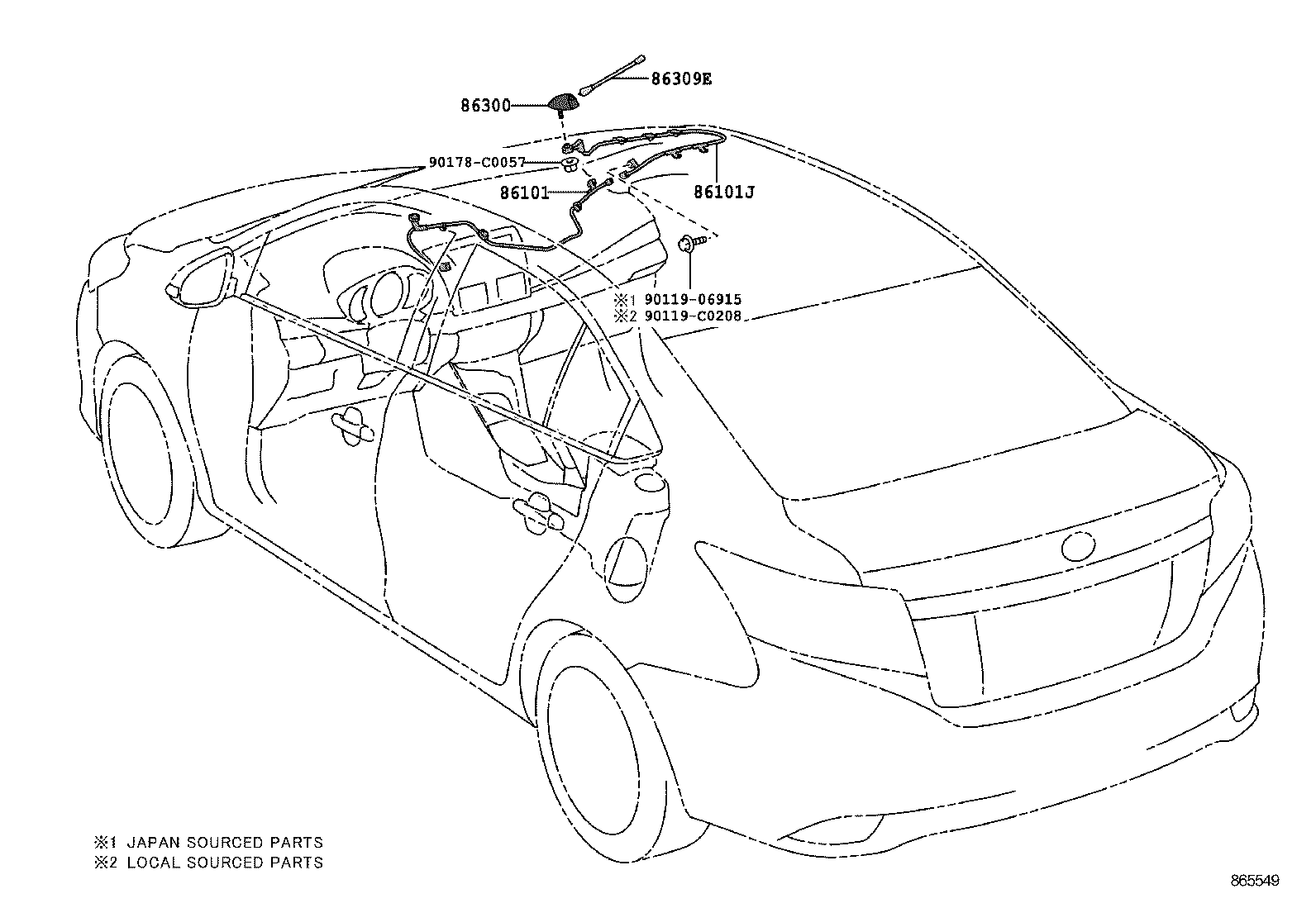  VIOS CHINA |  ANTENNA