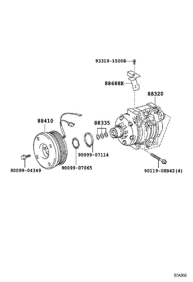  LAND CRUISER 70 |  HEATING AIR CONDITIONING COMPRESSOR