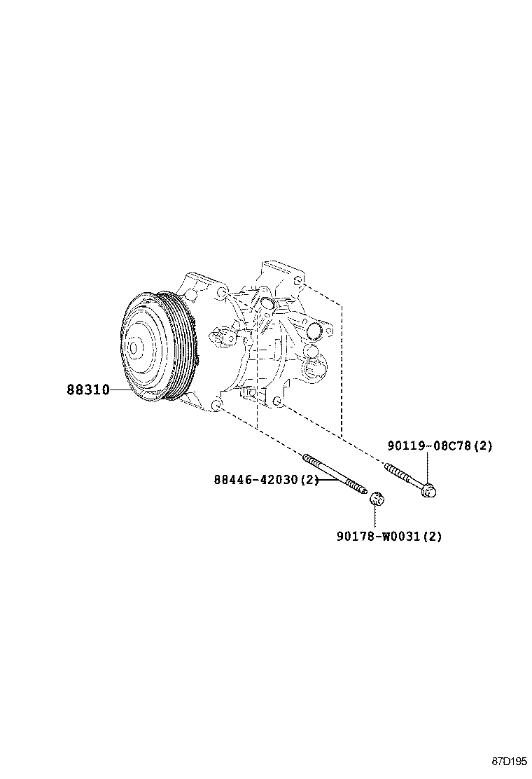  AURIS UKP |  HEATING AIR CONDITIONING COMPRESSOR