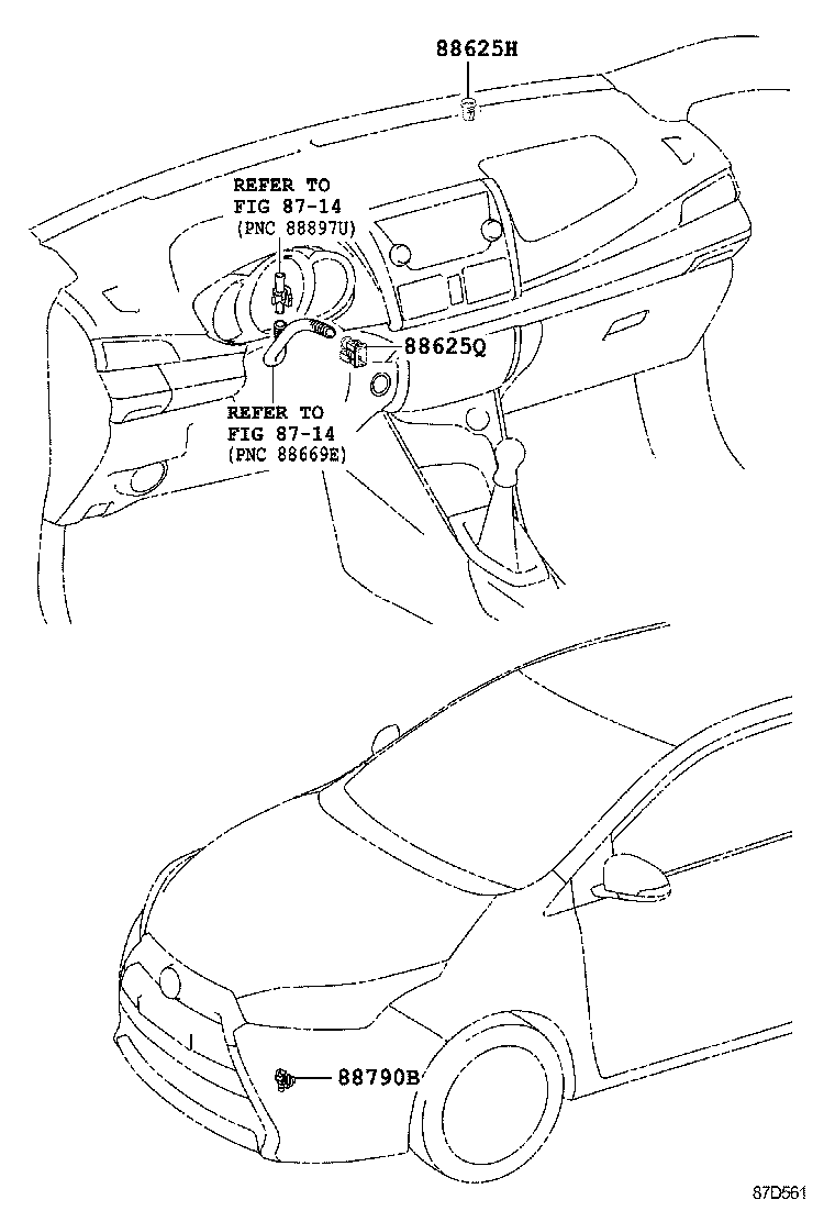  YARIS |  HEATING AIR CONDITIONING CONTROL AIR DUCT