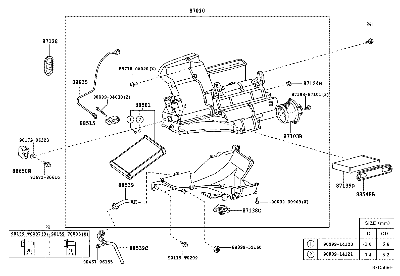  YARIS |  HEATING AIR CONDITIONING COOLER UNIT