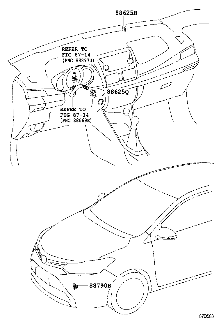  YARIS VIOS LIMO |  HEATING AIR CONDITIONING CONTROL AIR DUCT