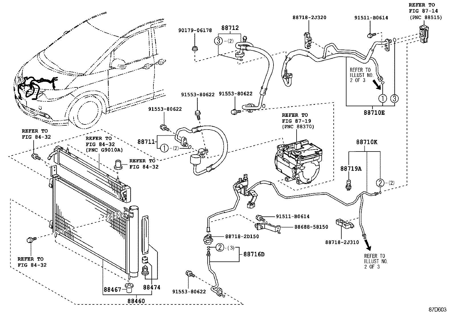  PREVIA |  HEATING AIR CONDITIONING COOLER PIPING