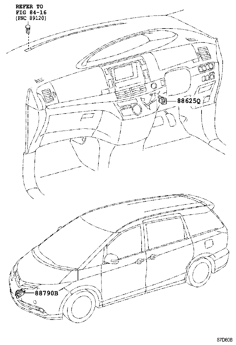  PREVIA |  HEATING AIR CONDITIONING CONTROL AIR DUCT