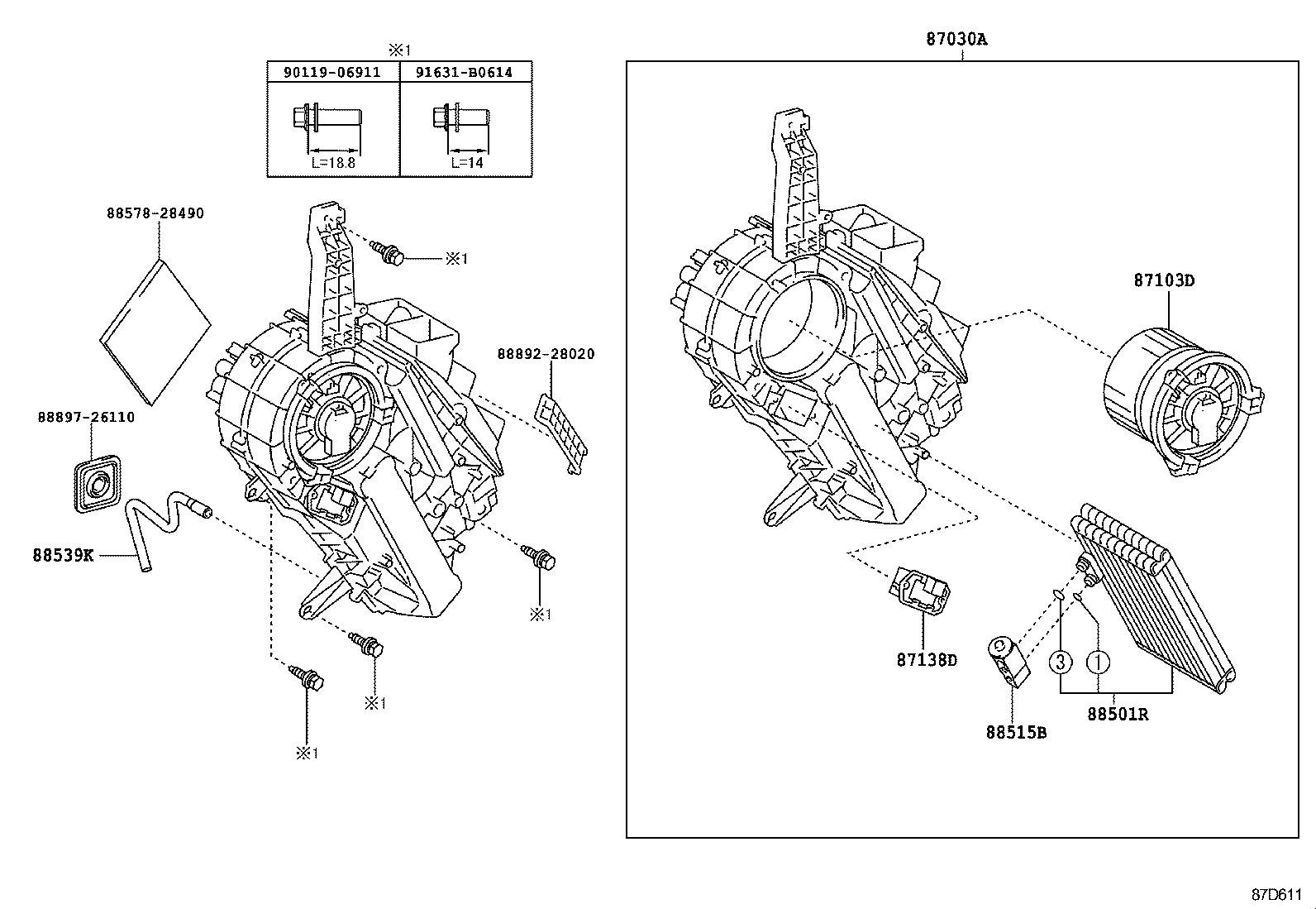  PREVIA |  HEATING AIR CONDITIONING COOLER UNIT