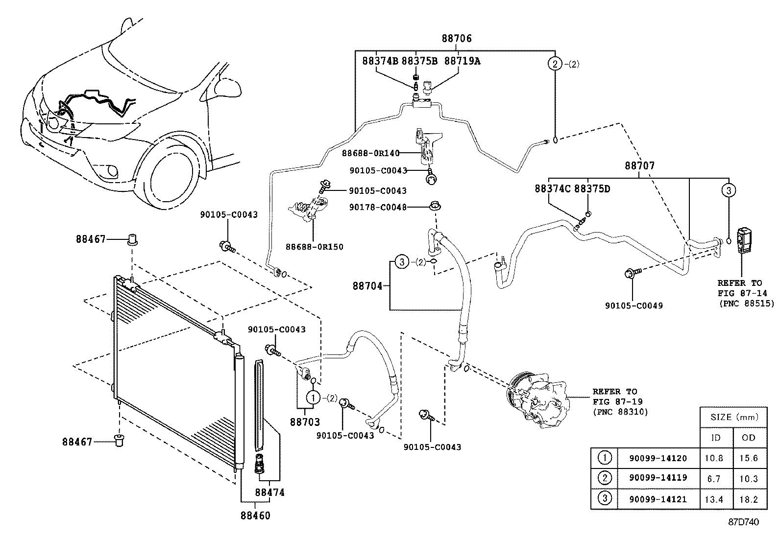  RAV4 CHINA |  HEATING AIR CONDITIONING COOLER PIPING