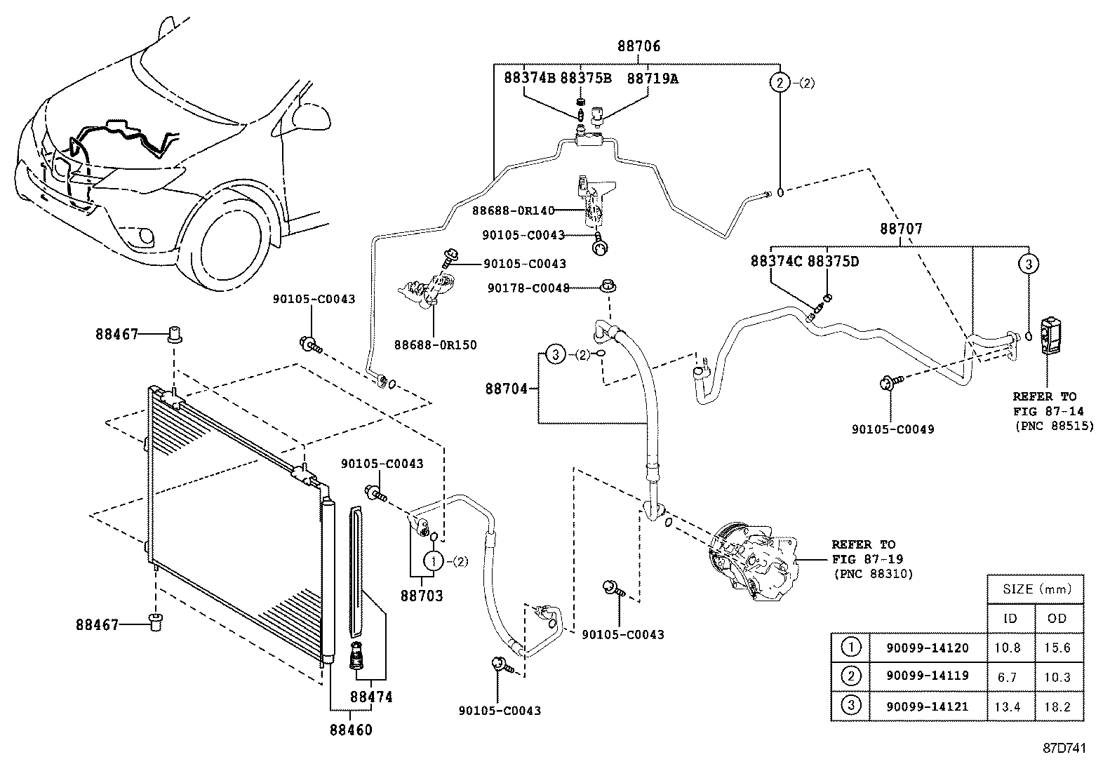  RAV4 CHINA |  HEATING AIR CONDITIONING COOLER PIPING