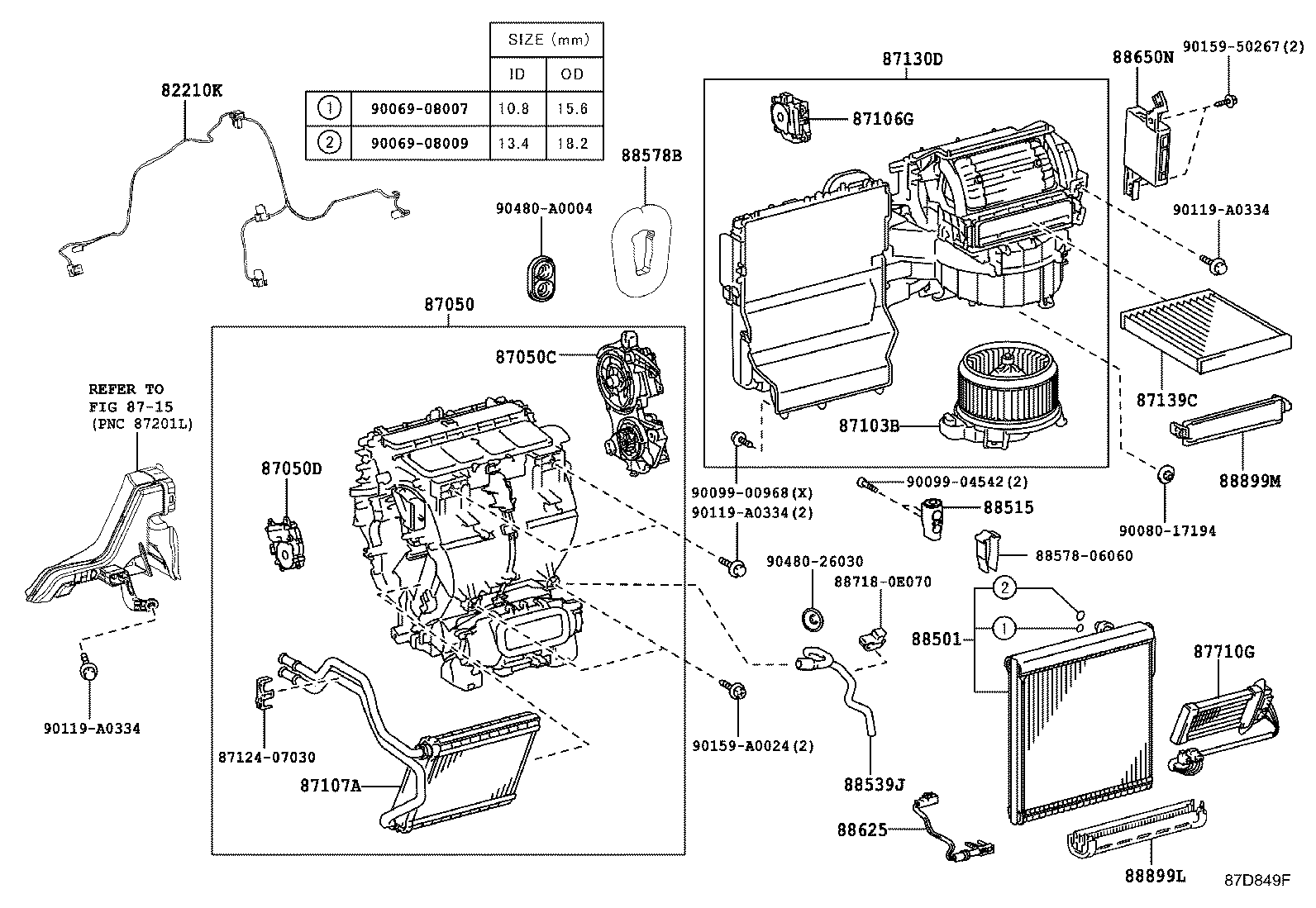  HIGHLANDER KLUGER |  HEATING AIR CONDITIONING COOLER UNIT