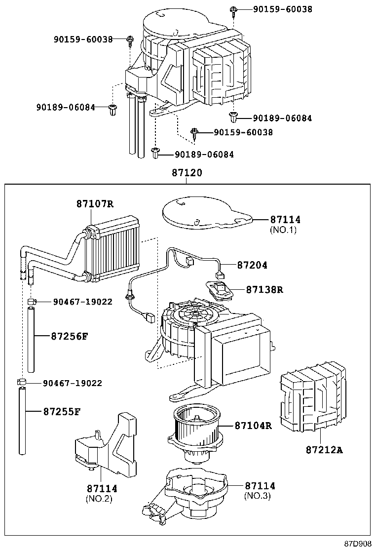  HIACE |  HEATING AIR CONDITIONING HEATER UNIT BLOWER