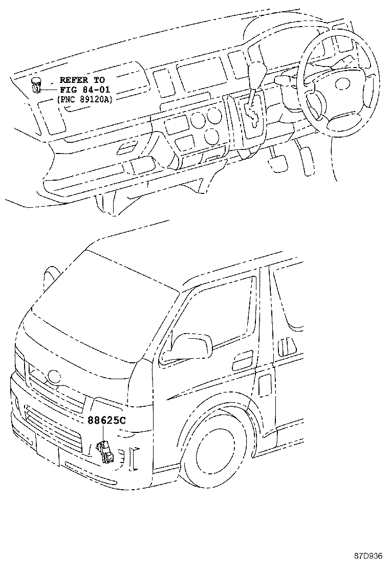  HIACE |  HEATING AIR CONDITIONING CONTROL AIR DUCT
