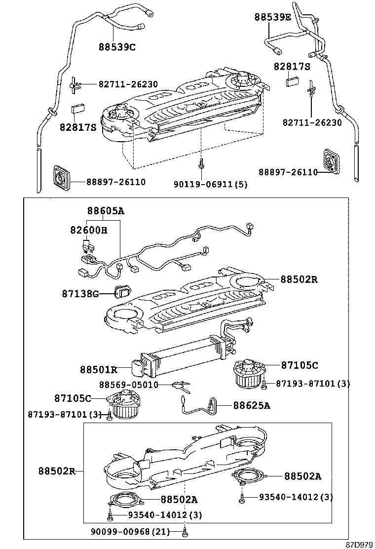  HIACE |  HEATING AIR CONDITIONING COOLER UNIT