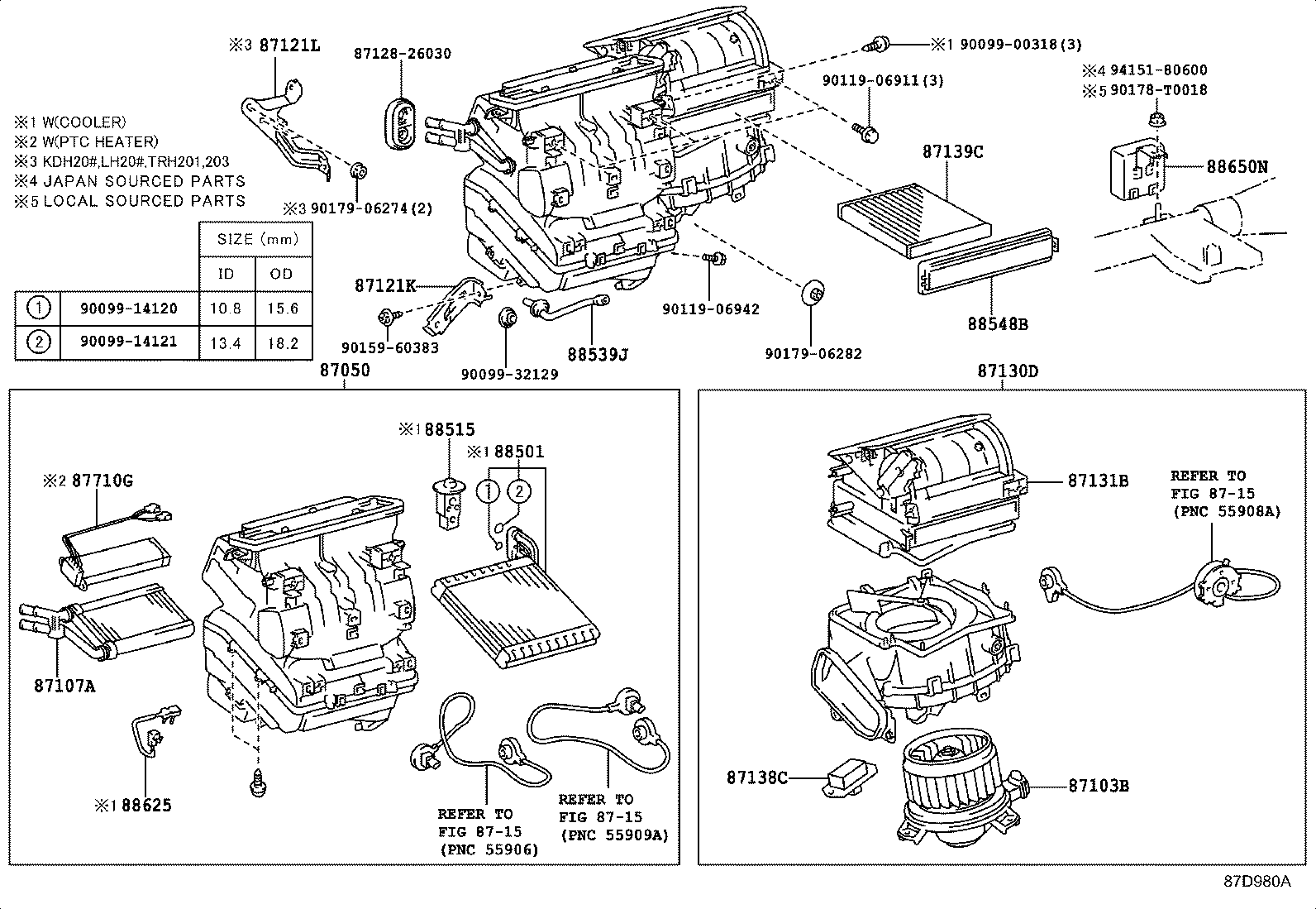  HIACE |  HEATING AIR CONDITIONING COOLER UNIT