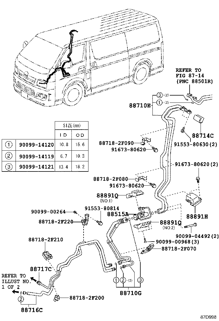  HIACE |  HEATING AIR CONDITIONING COOLER PIPING