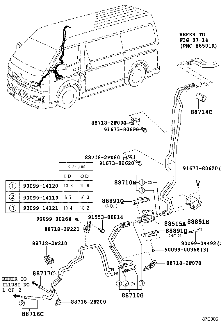  HIACE |  HEATING AIR CONDITIONING COOLER PIPING