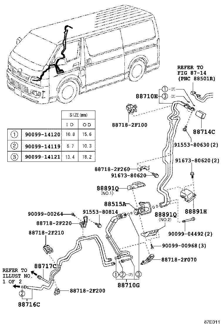  HIACE |  HEATING AIR CONDITIONING COOLER PIPING