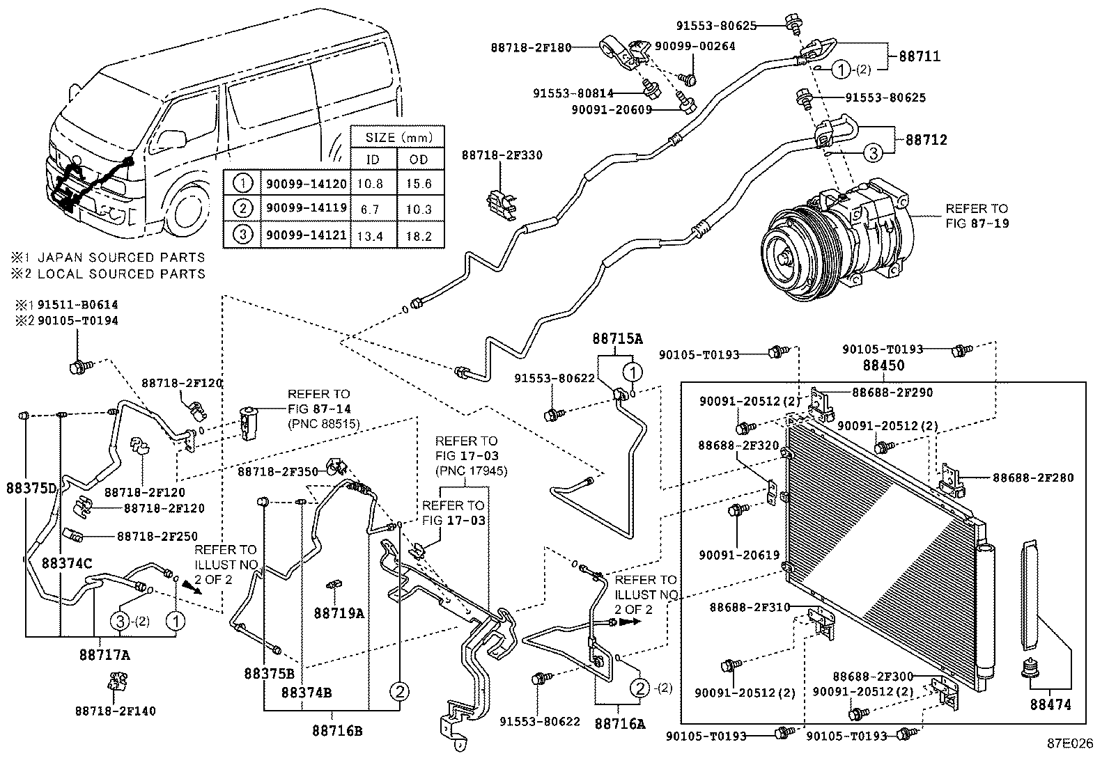  HIACE |  HEATING AIR CONDITIONING COOLER PIPING