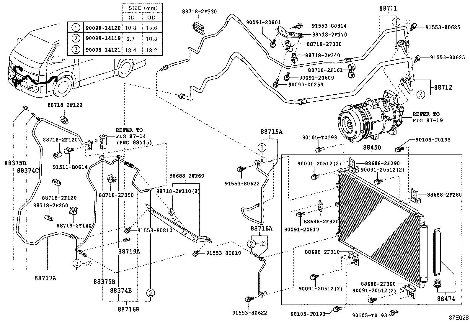  HIACE |  HEATING AIR CONDITIONING COOLER PIPING
