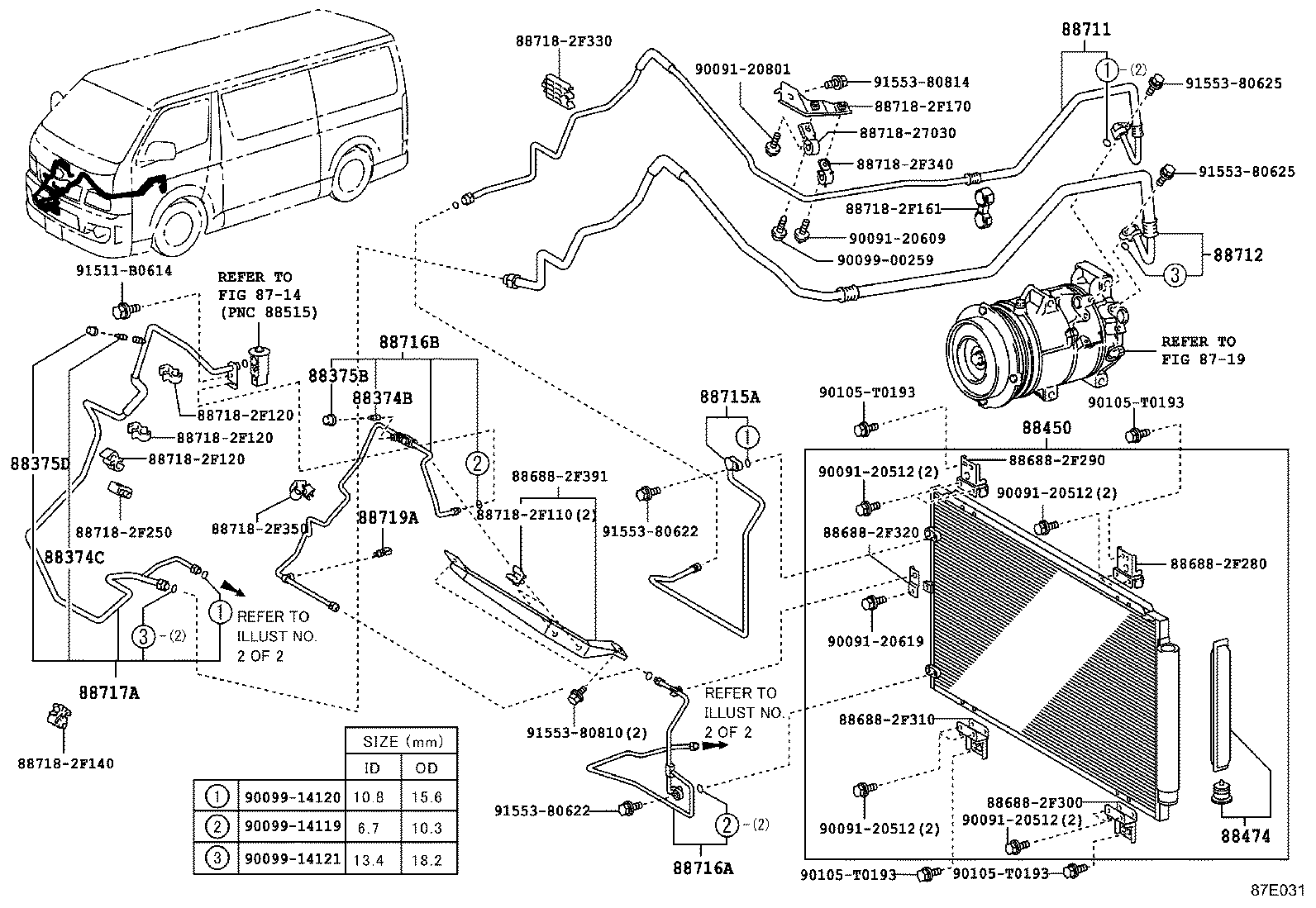  HIACE |  HEATING AIR CONDITIONING COOLER PIPING