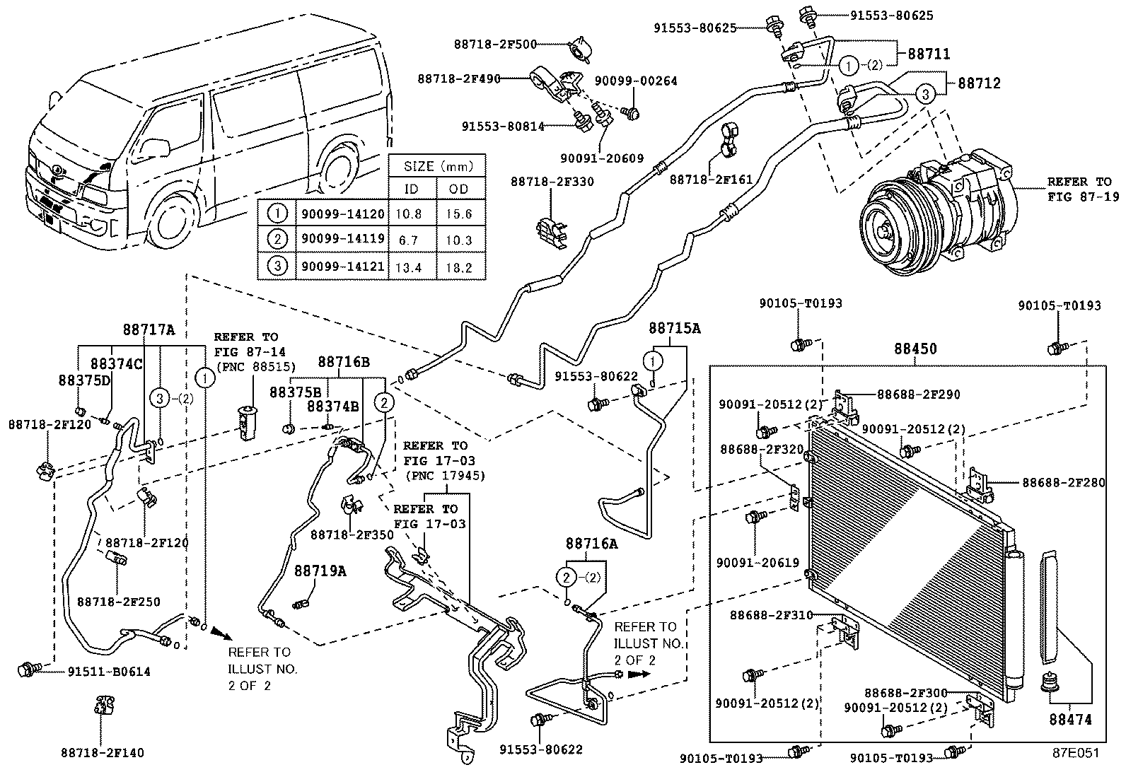  HIACE |  HEATING AIR CONDITIONING COOLER PIPING