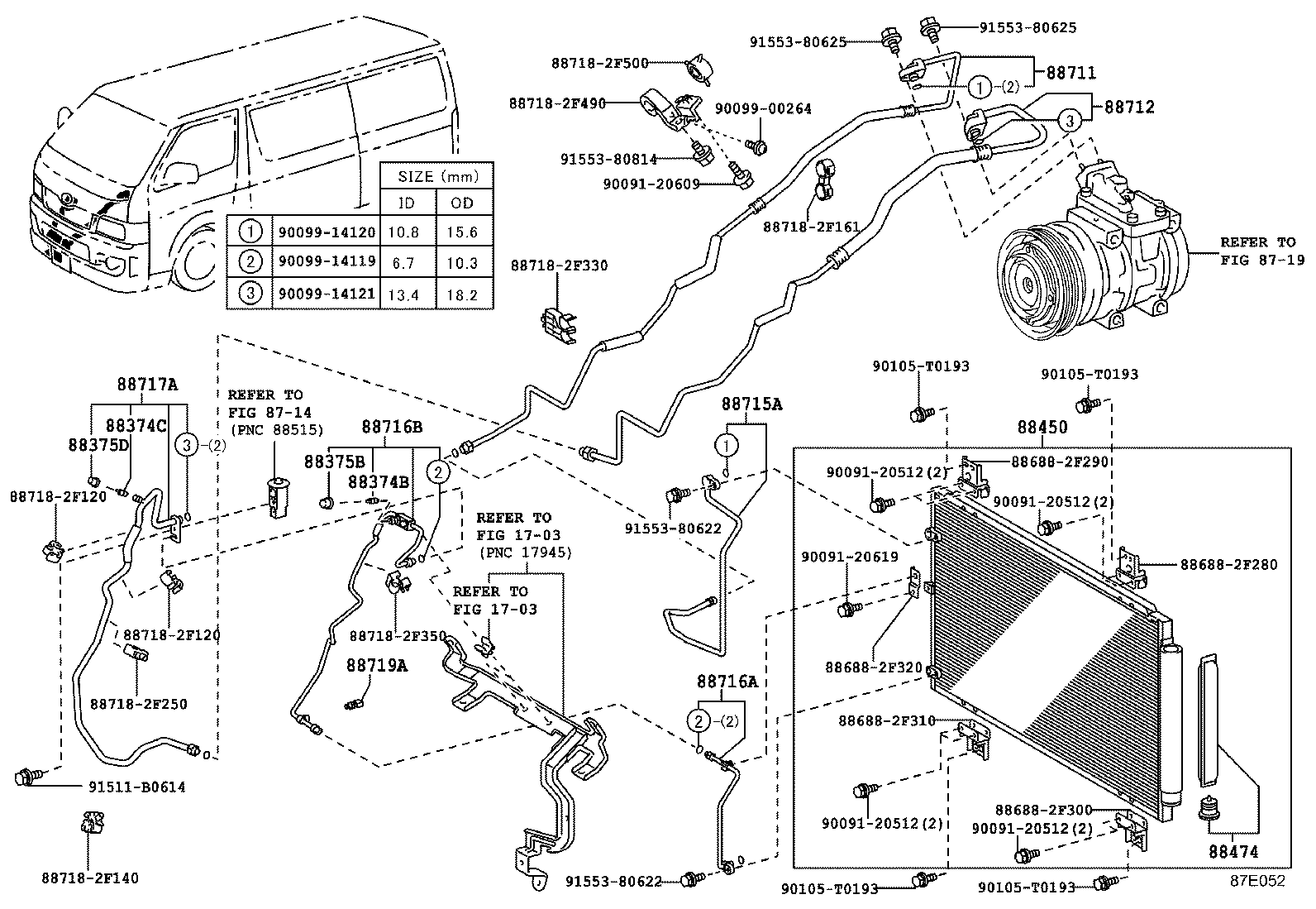  HIACE |  HEATING AIR CONDITIONING COOLER PIPING