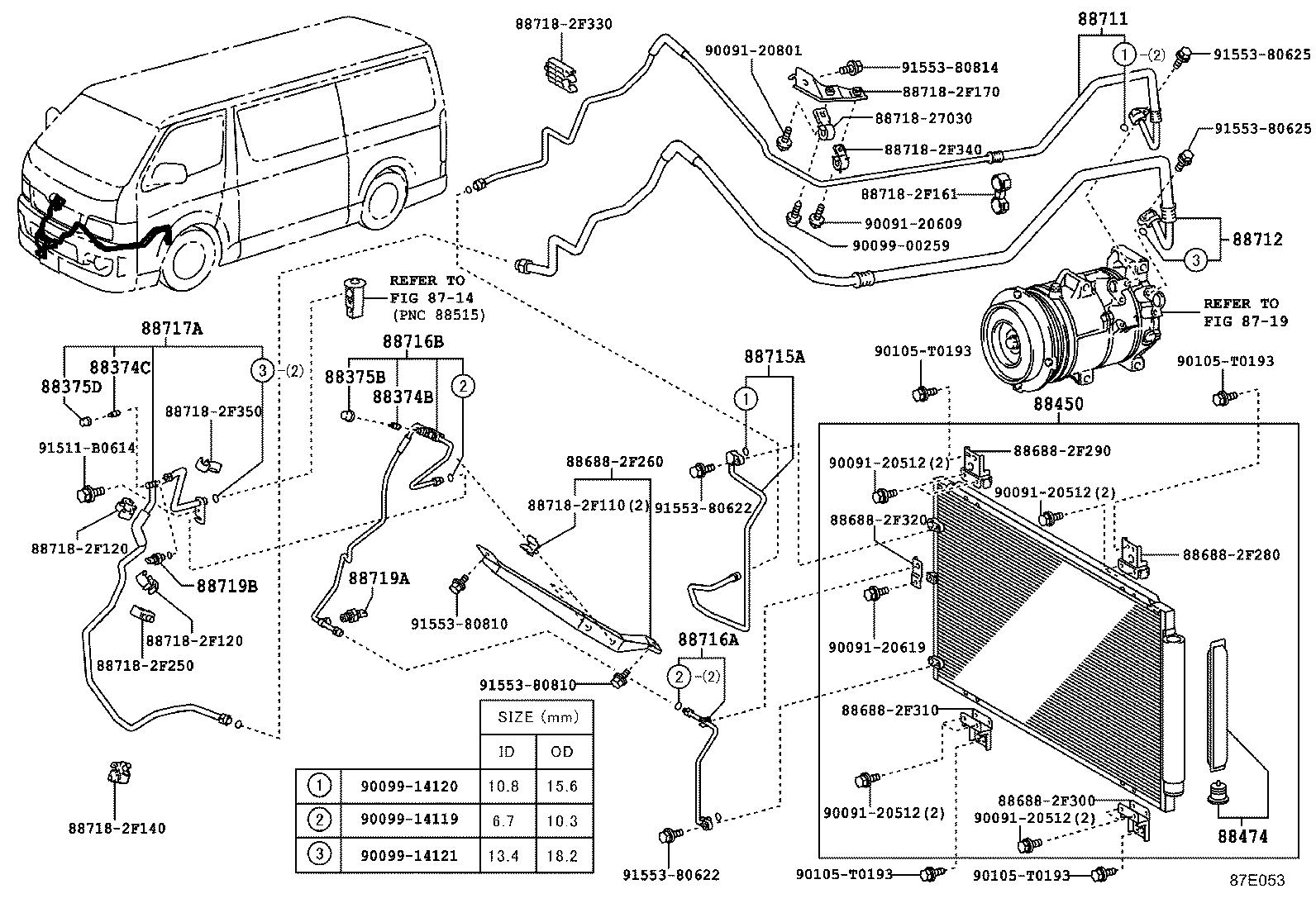  HIACE |  HEATING AIR CONDITIONING COOLER PIPING