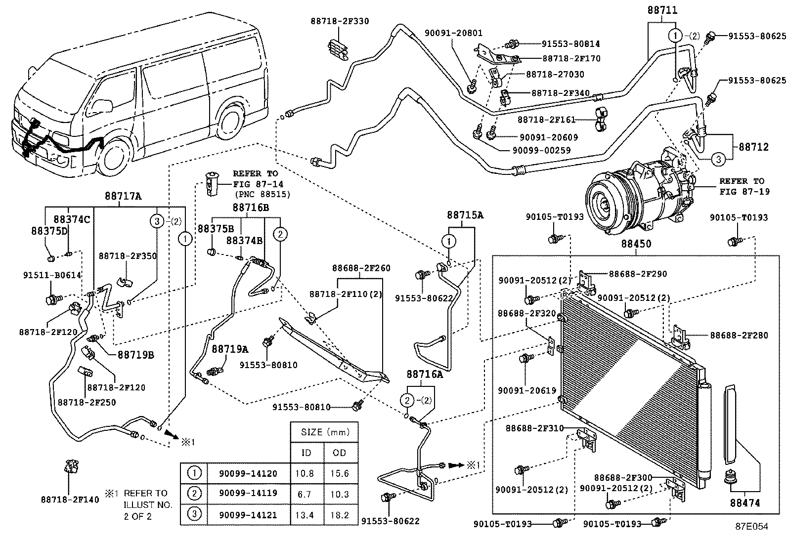  HIACE |  HEATING AIR CONDITIONING COOLER PIPING