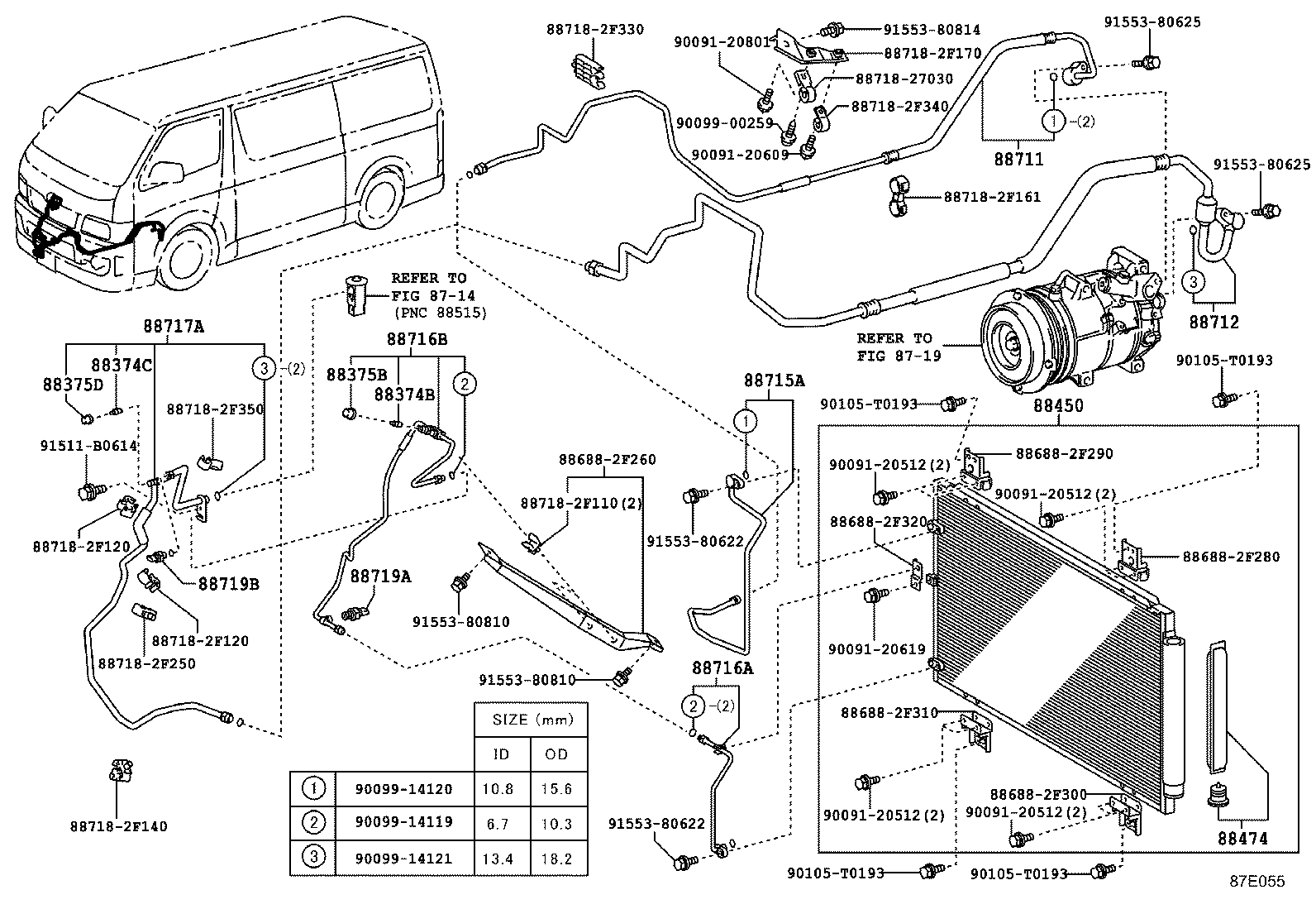  HIACE |  HEATING AIR CONDITIONING COOLER PIPING