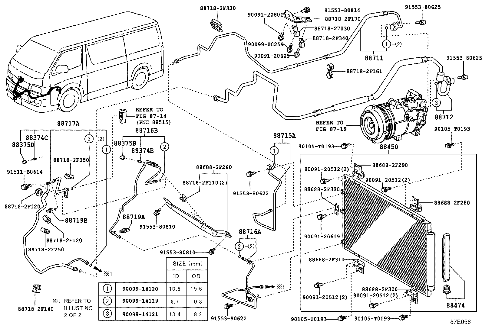  HIACE |  HEATING AIR CONDITIONING COOLER PIPING