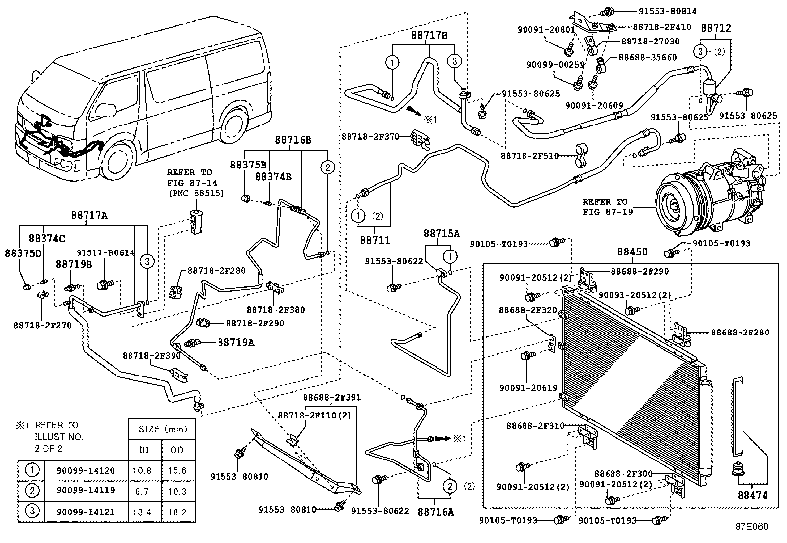  HIACE |  HEATING AIR CONDITIONING COOLER PIPING