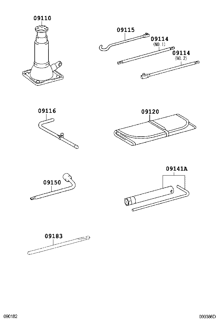  FJ CRUISER |  STANDARD TOOL