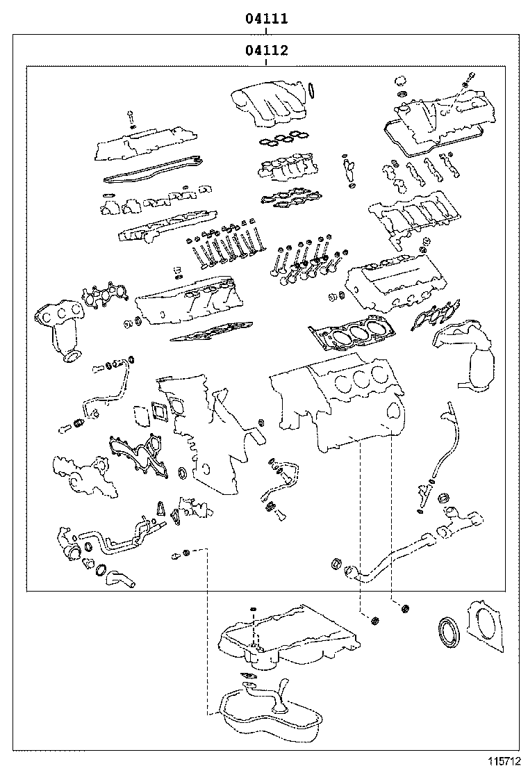  SIENNA |  ENGINE OVERHAUL GASKET KIT