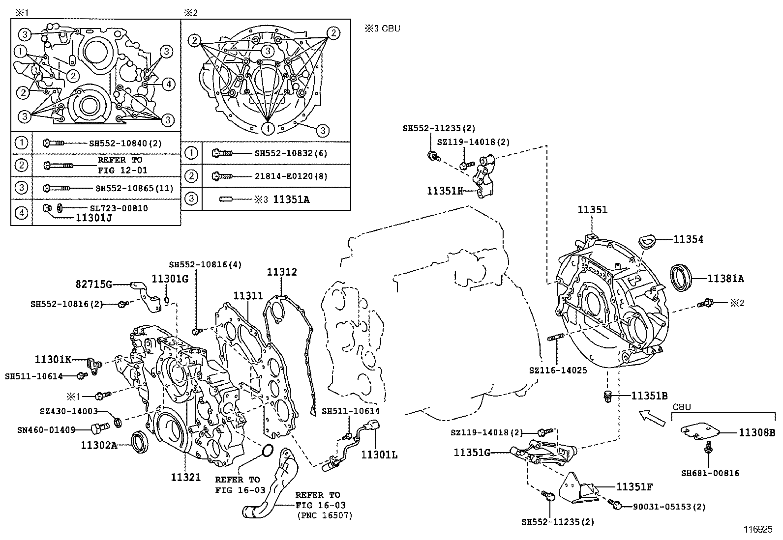  DYNA |  TIMING GEAR COVER REAR END PLATE