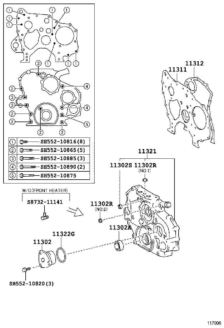  DYNA |  TIMING GEAR COVER REAR END PLATE