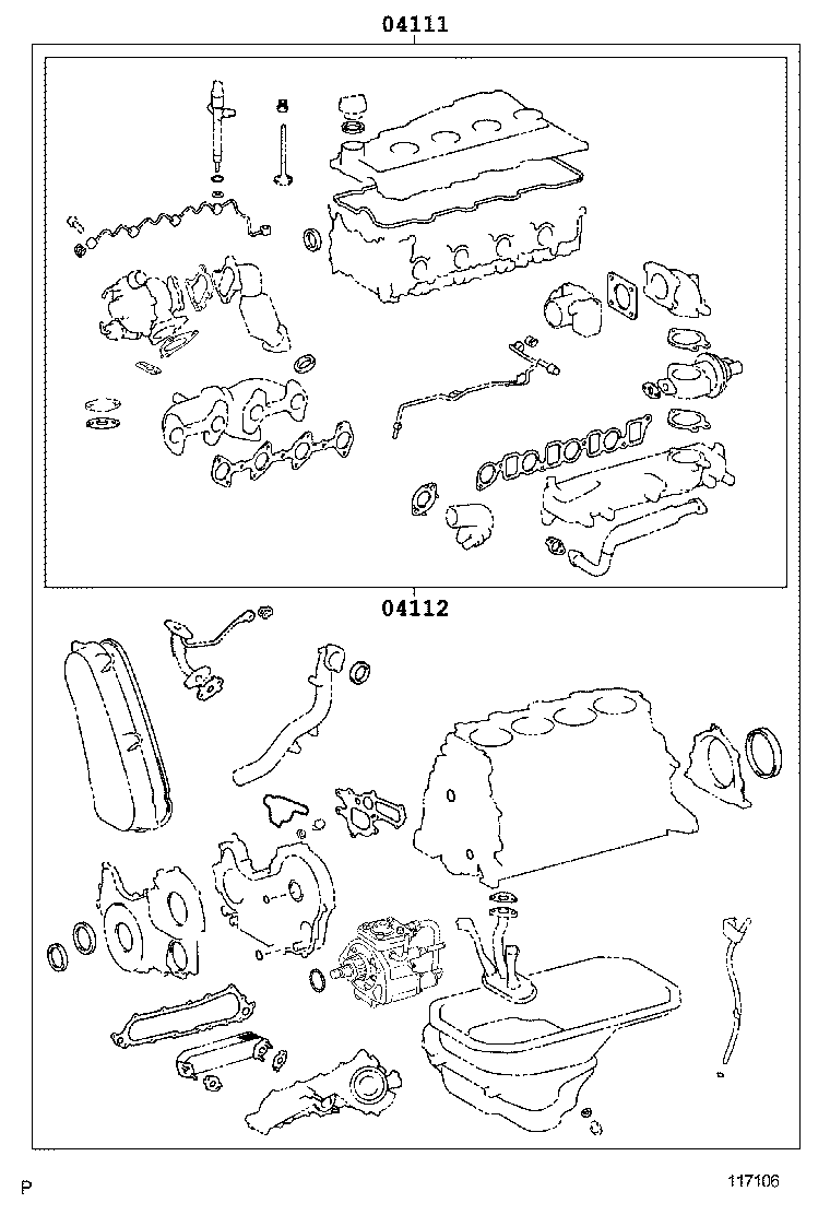  INNOVA KIJANG |  ENGINE OVERHAUL GASKET KIT