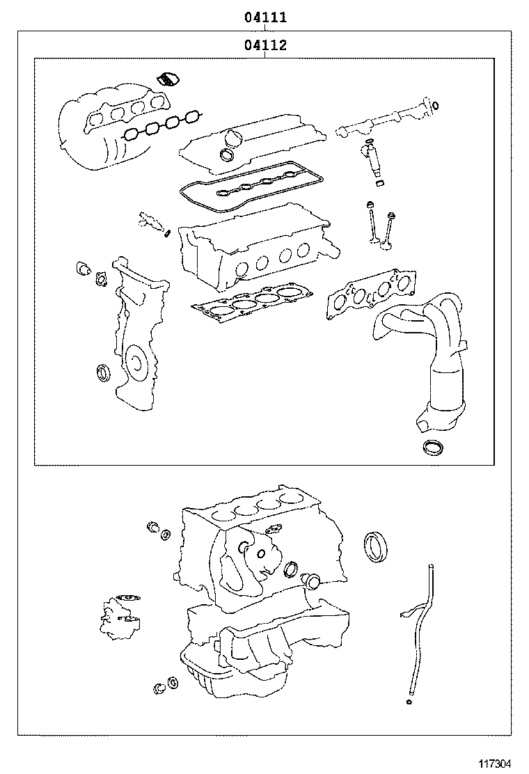  CAMRY HYBRID CHINA |  ENGINE OVERHAUL GASKET KIT