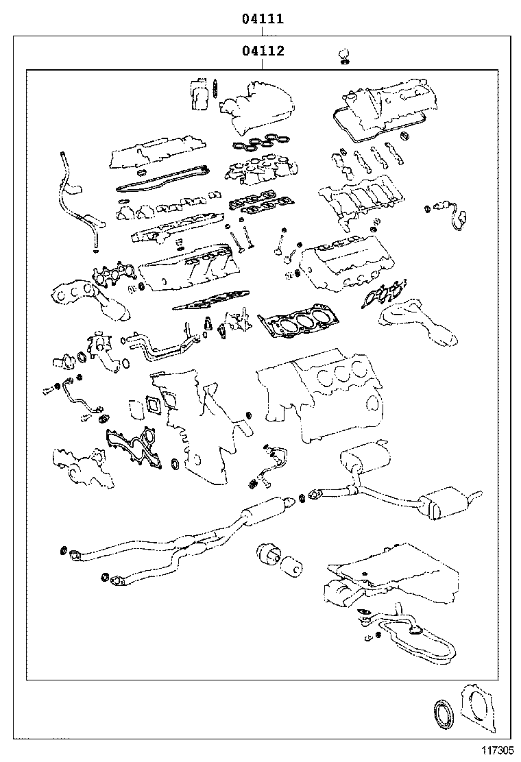  REIZ |  ENGINE OVERHAUL GASKET KIT