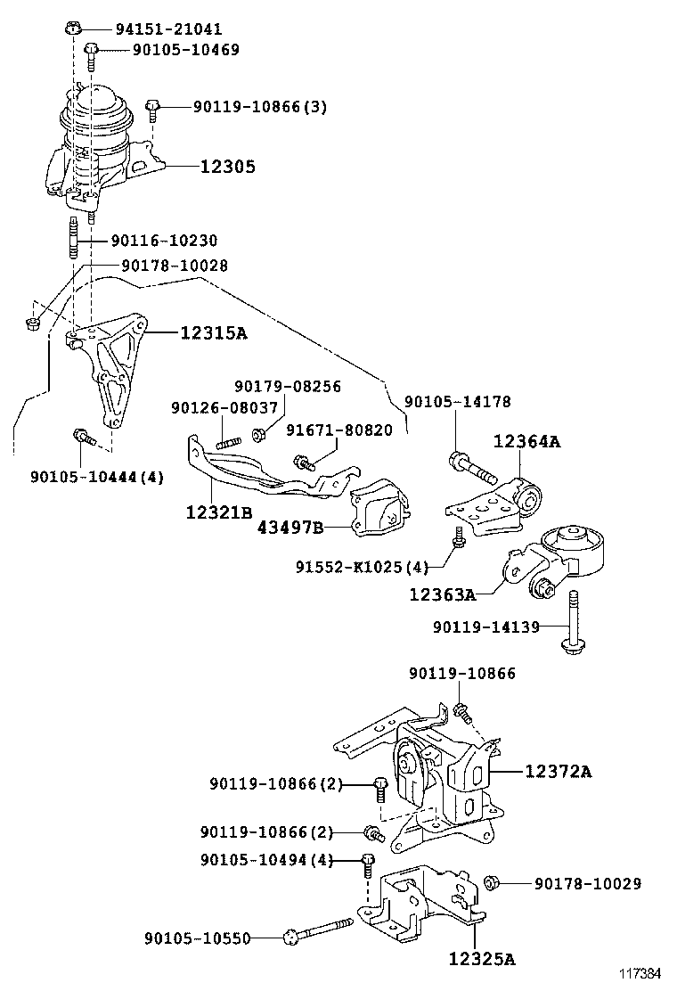  PRIUS C |  MOUNTING