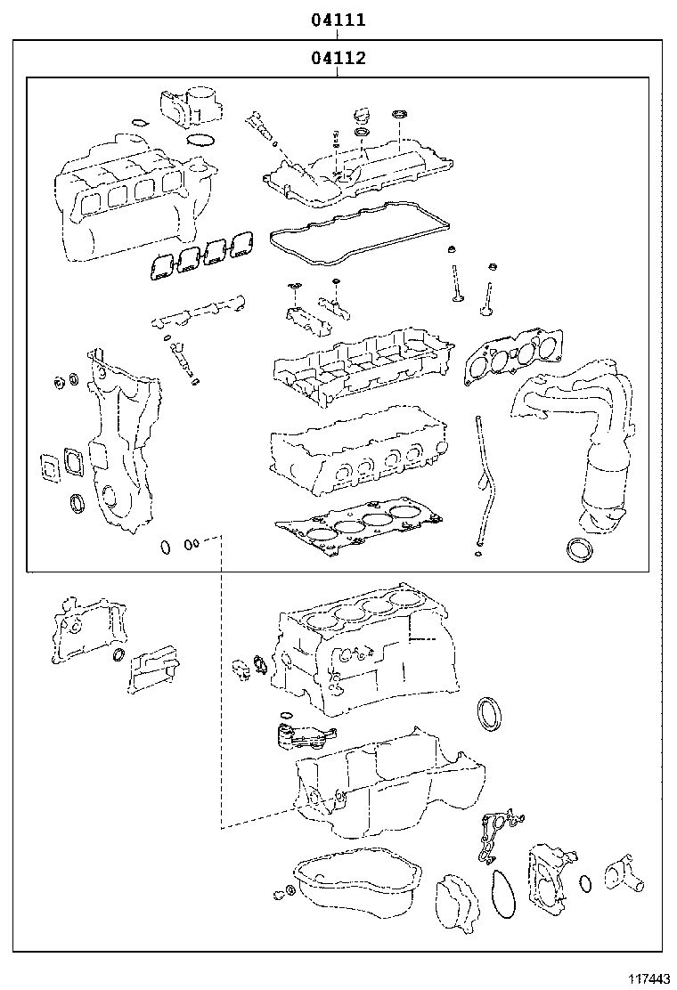  CAMRY HYBRID CHINA |  ENGINE OVERHAUL GASKET KIT
