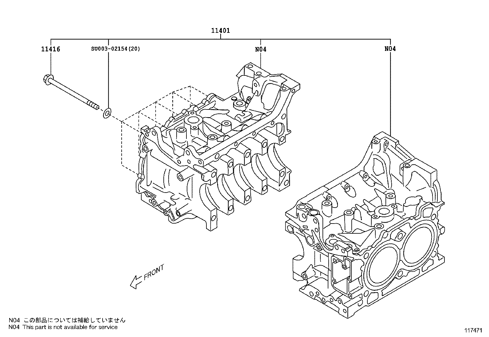  GT86 86 |  CYLINDER BLOCK