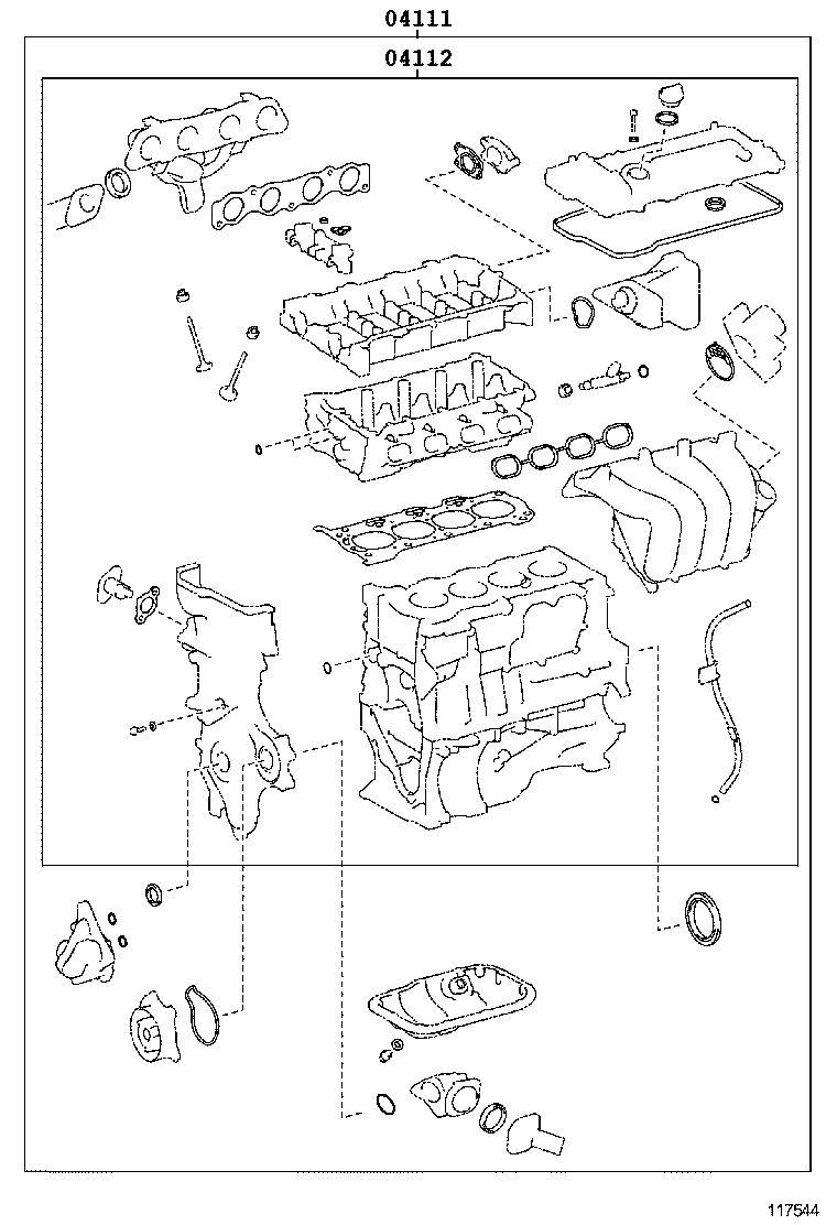  WISH |  ENGINE OVERHAUL GASKET KIT