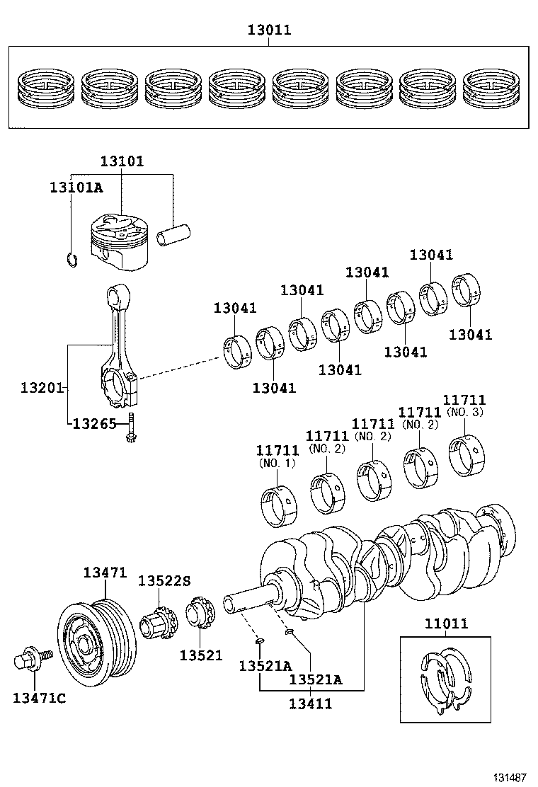  LAND CRUISER 200 |  CRANKSHAFT PISTON