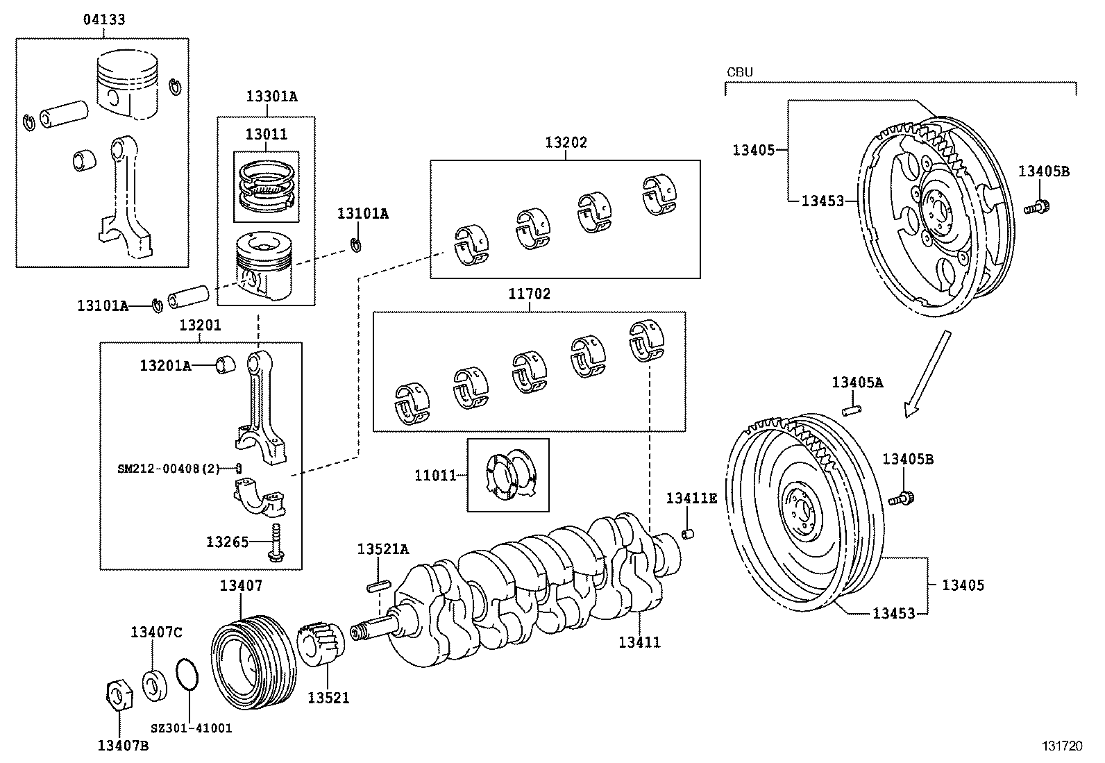  DYNA |  CRANKSHAFT PISTON