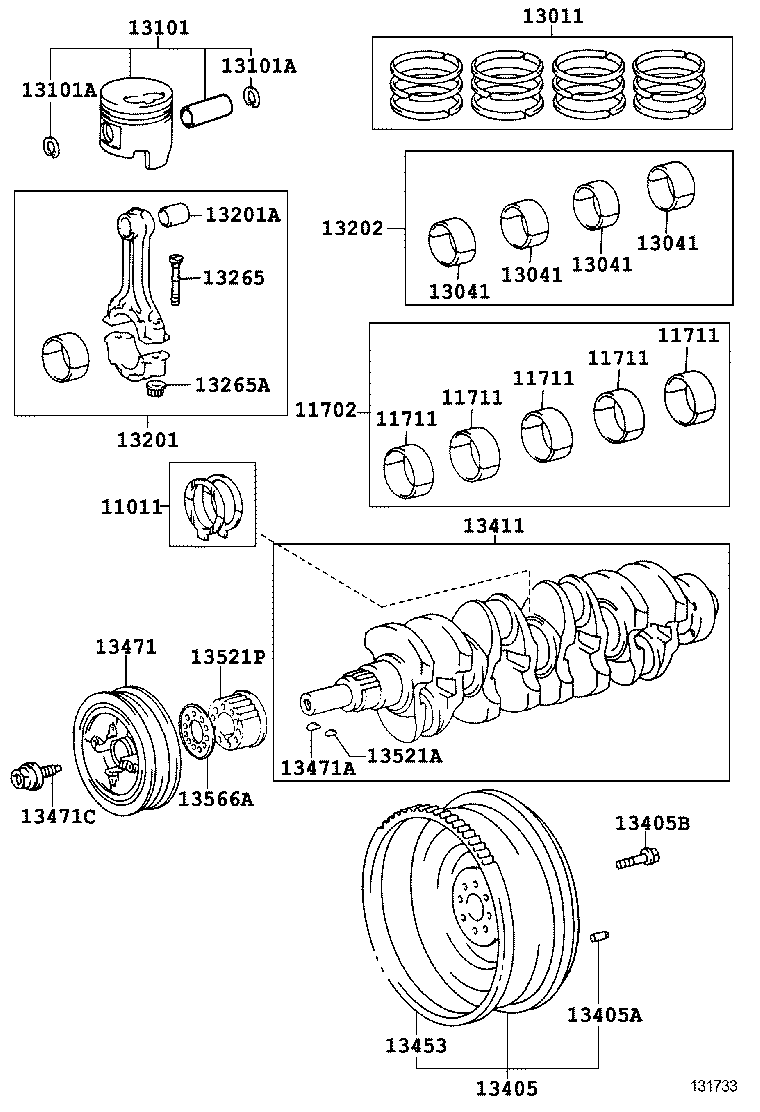  HILUX |  CRANKSHAFT PISTON