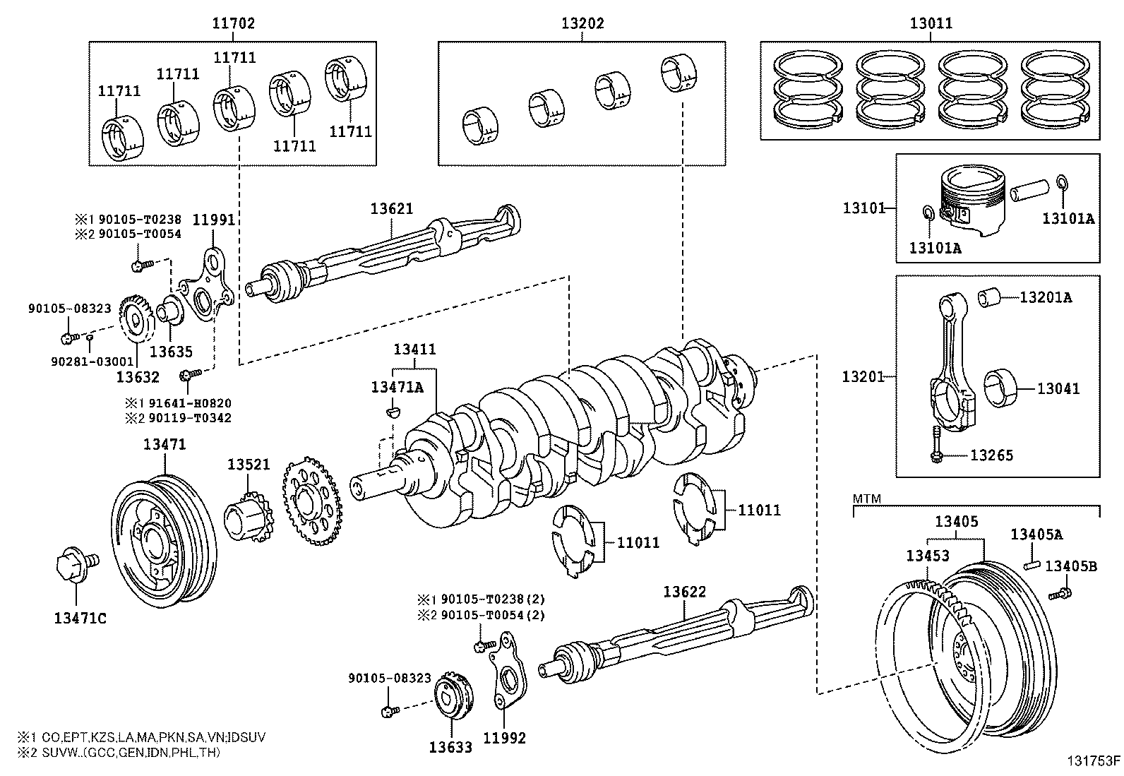  FORTUNER |  CRANKSHAFT PISTON