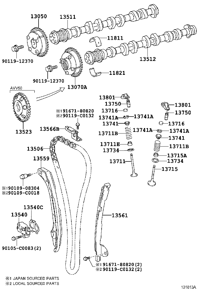  CAMRY HYBRID CHINA |  CAMSHAFT VALVE