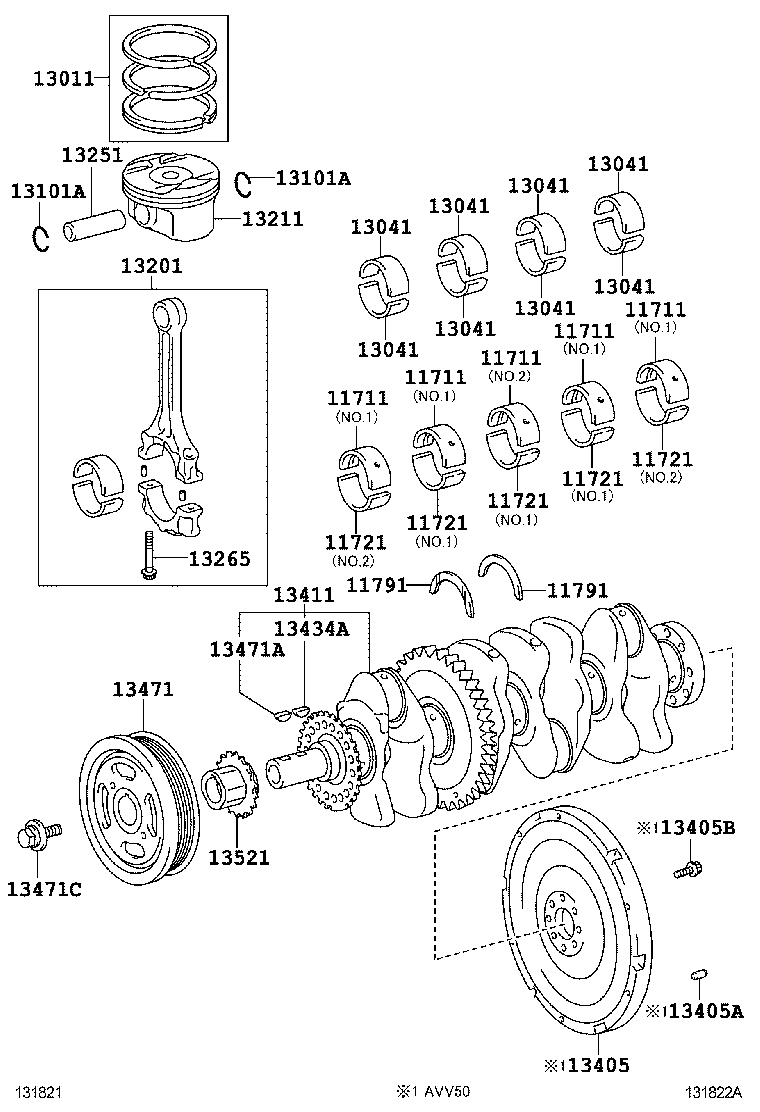  CAMRY HYBRID ASIA |  CRANKSHAFT PISTON
