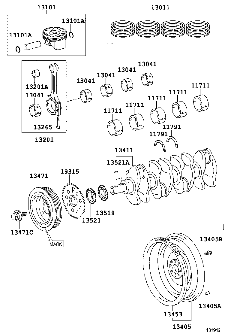  RAV4 |  CRANKSHAFT PISTON