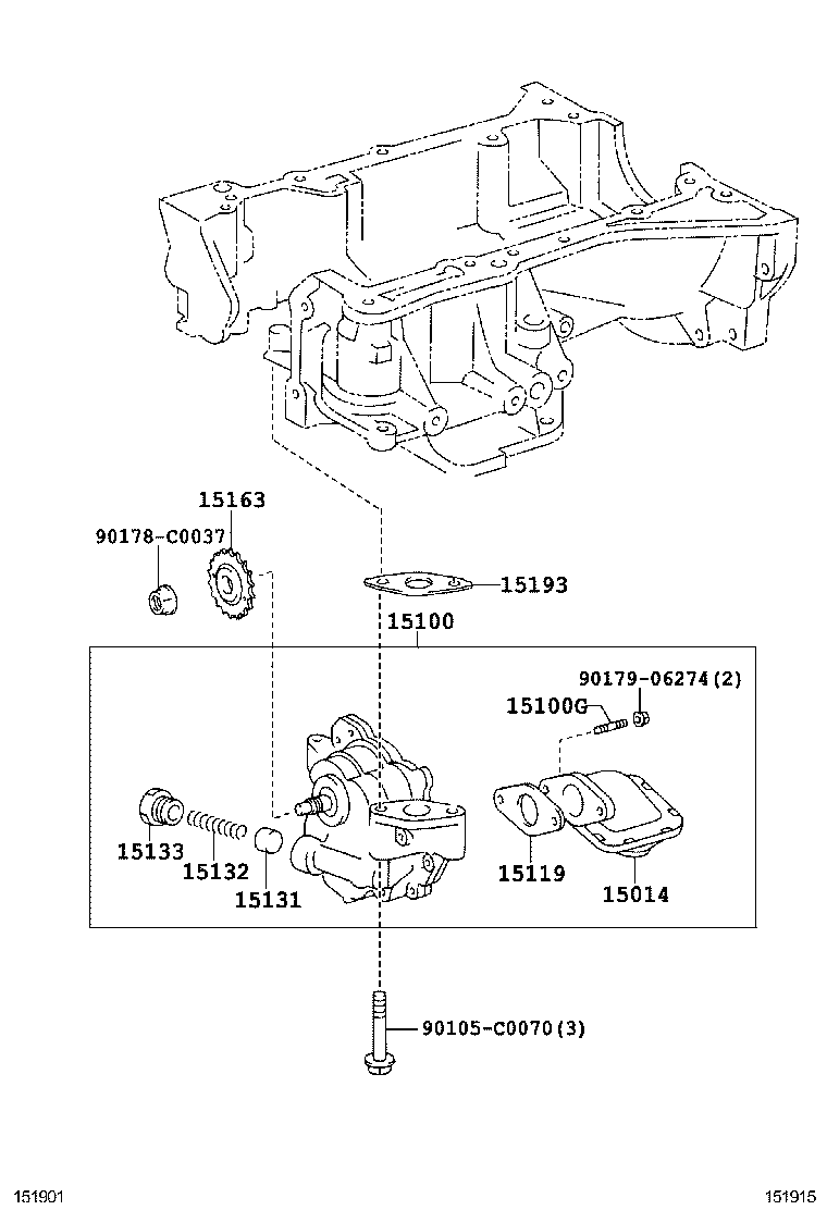  CAMRY HYBRID CHINA |  ENGINE OIL PUMP